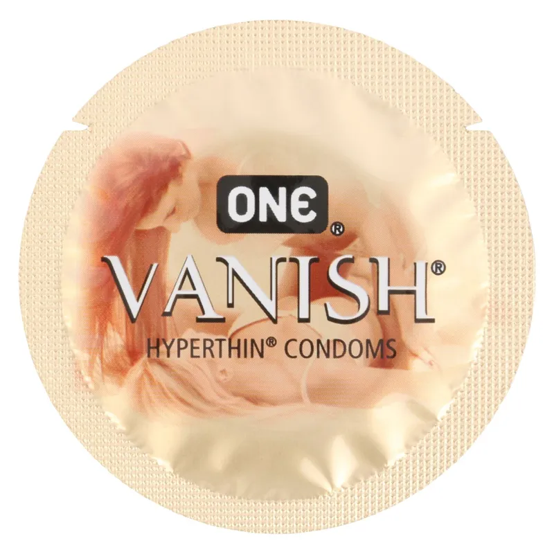 Презервативи ONE Vanish Hyperthin, 100 шт, ультратонкі, зі змазкою, упаковка-тубус