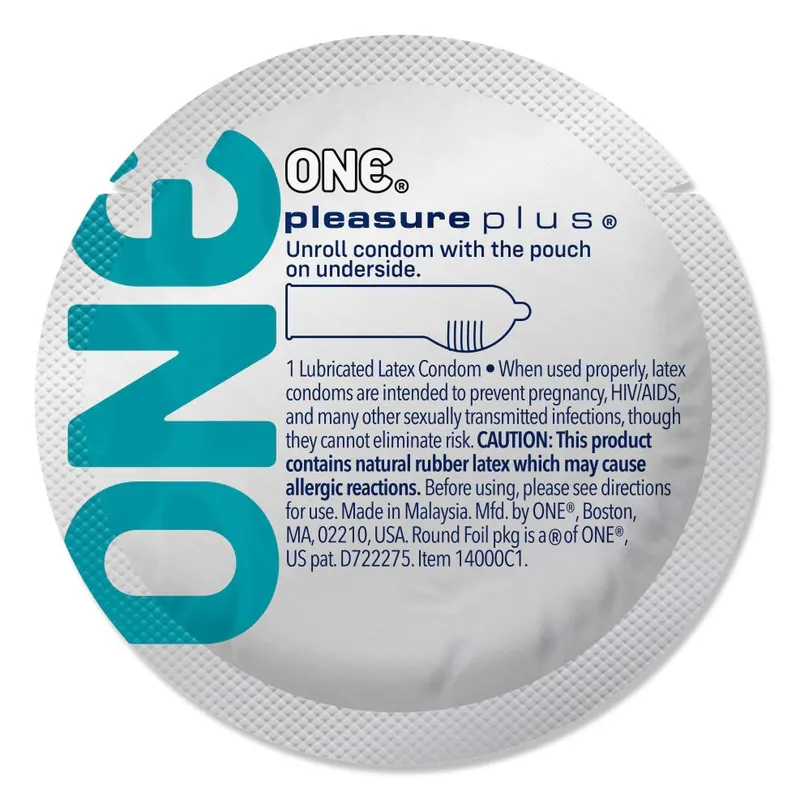 Набір презервативів ONE Pleasure Plus, 100 шт, тубус