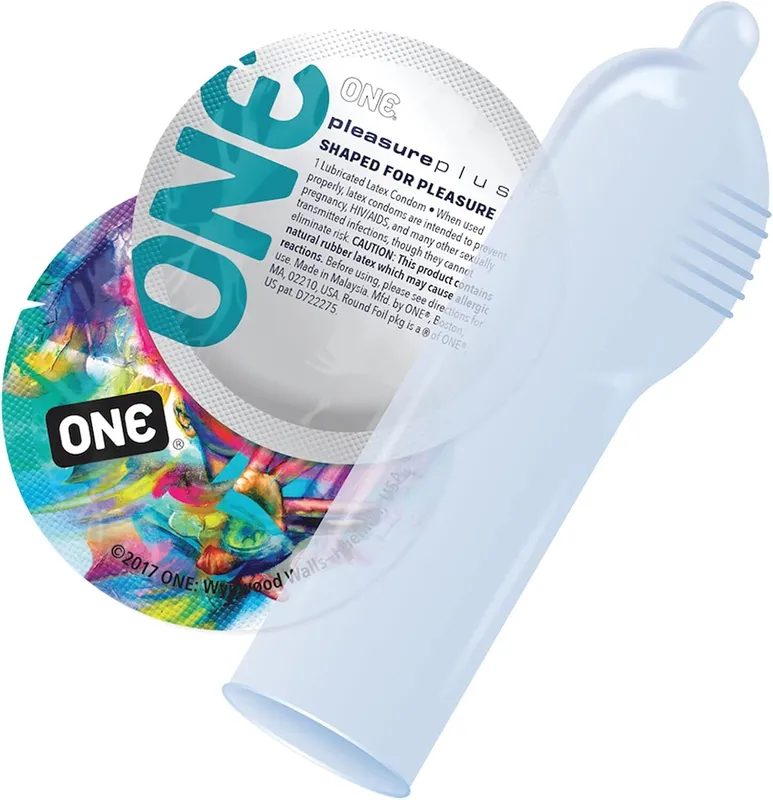 Набір презервативів ONE Pleasure Plus, 100 шт, тубус