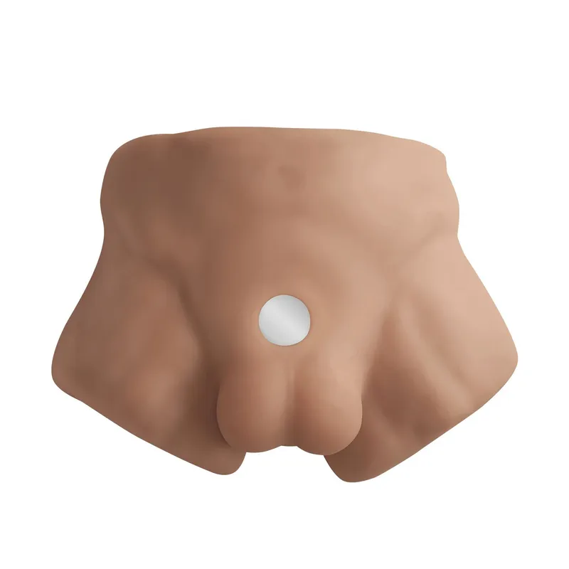 Півторс з фалоімітатором SilexD Apollo S Male Torso Caramel