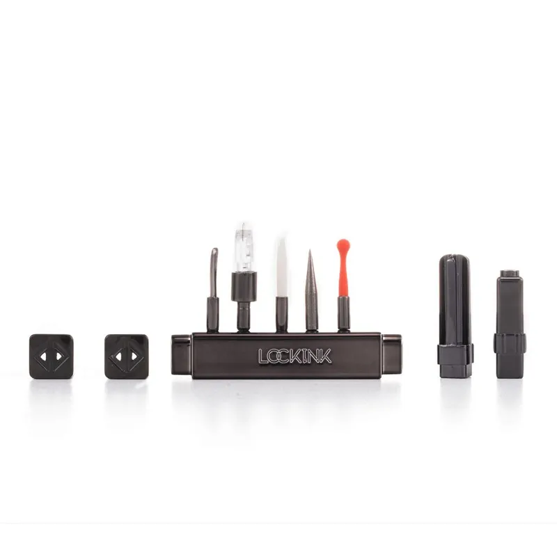 БДСМ-набір LOCKINK Teasing & Impact-Play Set, чорний, маска, кляп, затискачі, тиклер, шльопалка