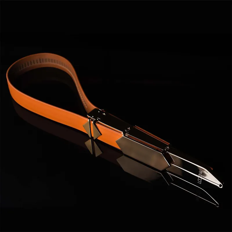 Регульована шльопалка LOCKINK Adjustable Slapper for Impact Play, коричнева, шкіра