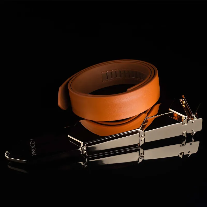 Регульована шльопалка LOCKINK Adjustable Slapper for Impact Play, коричнева, шкіра