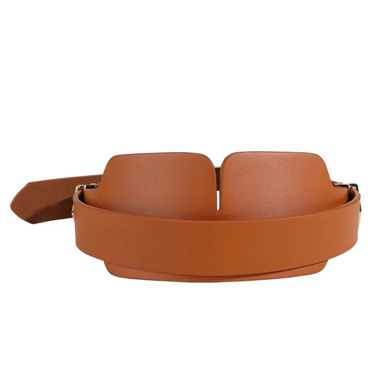 Маска на очі LOCKINK Blindfold Kit, коричнева, натуральна шкіра