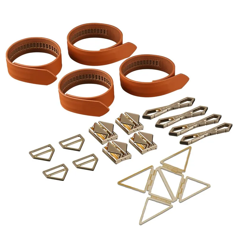 Набір фіксаторів для рук і ніг LOCKINK Hogtie Set, коричневий, натуральна шкіра