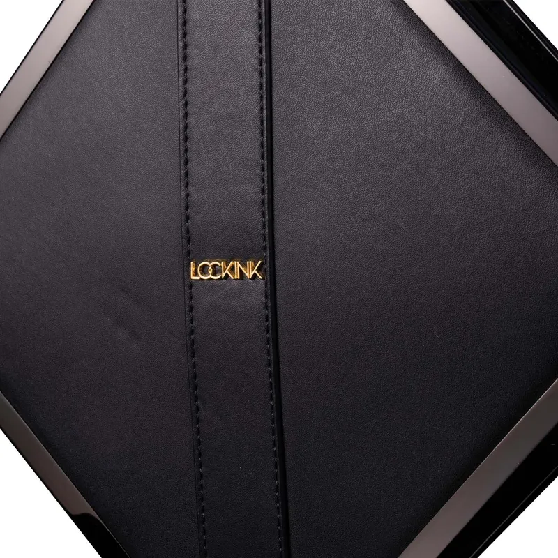 Сумка для секс-іграшок LOCKINK Mysterious Square Kink Bag, чорна, з набором для бондажу