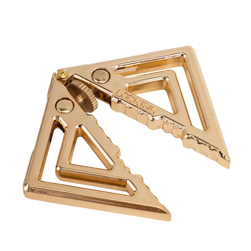 Затискачі для сосків з важкою підвіскою LOCKINK Adjustable Nipple Clamps, під золото