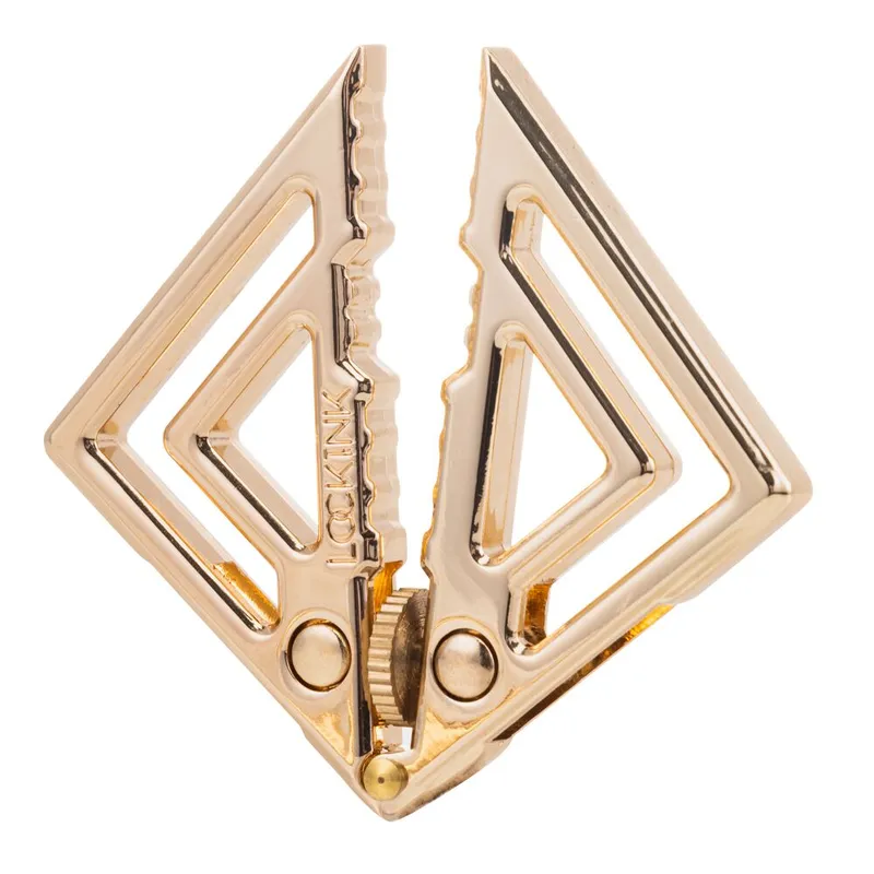 Затискачі для сосків LOCKINK Adjustable Nipple Clamps with Light Pendant, золотисті