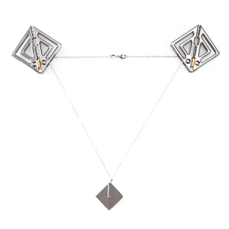 Затискачі для сосків LOCKINK Adjustable Nipple Clamps with Light Pendant, сріблясті