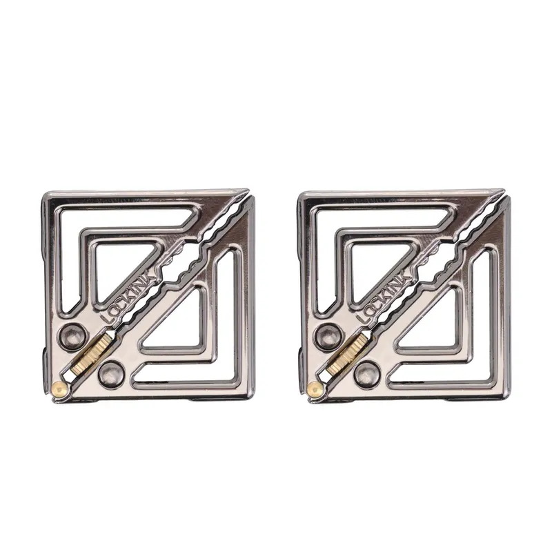 Затискачі для сосків LOCKINK Adjustable Nipple Clamps with Light Pendant, сріблясті