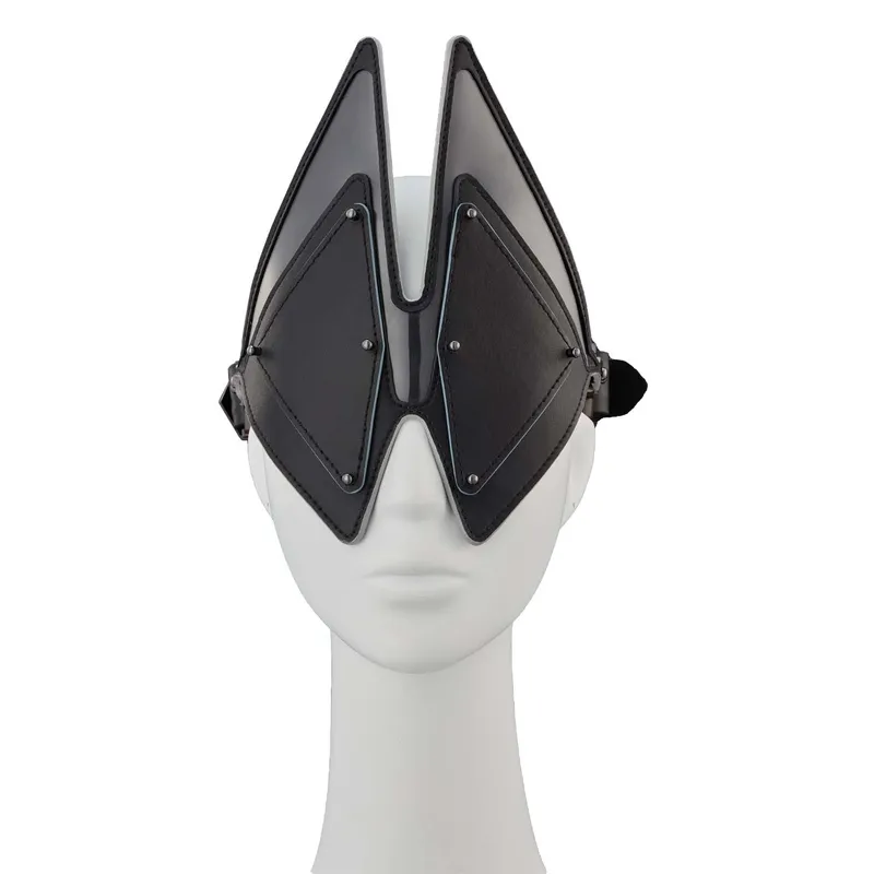 Маска на очі LOCKINK Vixen Blindfold, чорна, натуральна шкіра