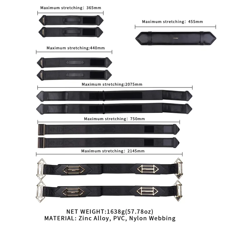 Фіксатори рук та ніг для ліжка LOCKINK BDSM Adjustable Bed Restraint Kit