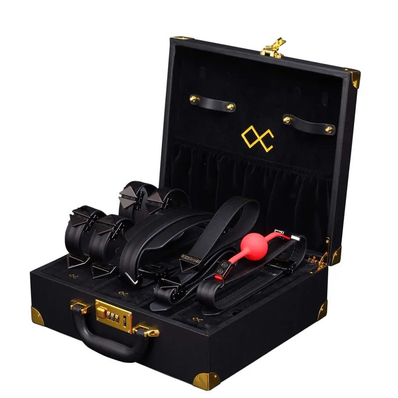 БДСМ-набір LOCKINK Moonlight Treasure Chest, натуральна шкіра