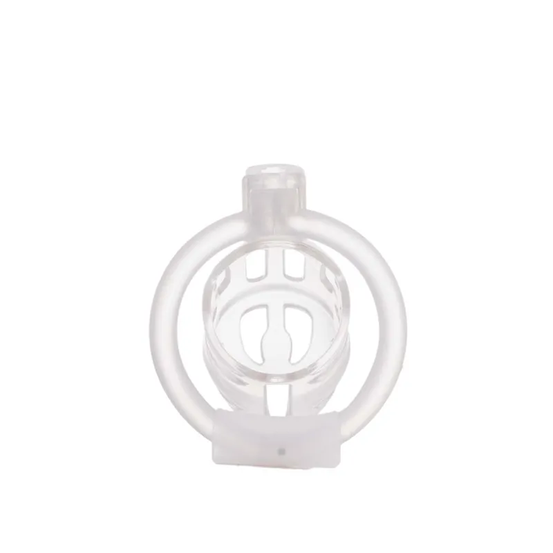 Клітка для пеніса LOCKINK SEVANDA Plastic Penis Chastity Cage, прозора, 3 кільця