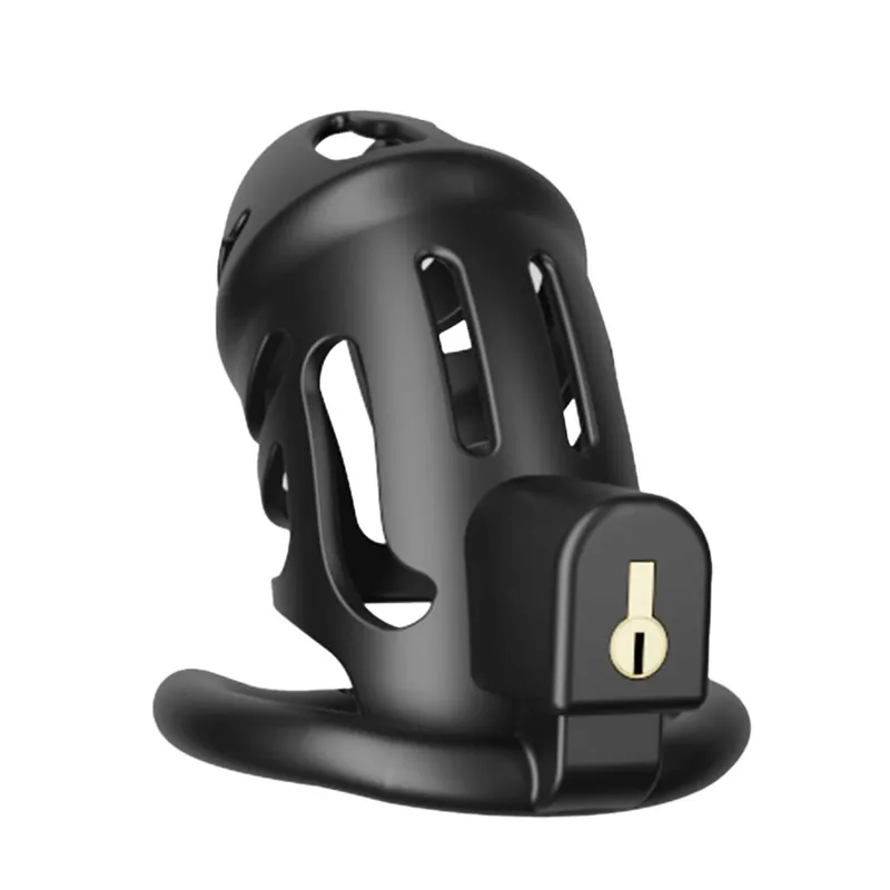 Клітка для пеніса LOCKINK SEVANDA Naja-Cobra Chastity Cage Satin Black, 3 кільця