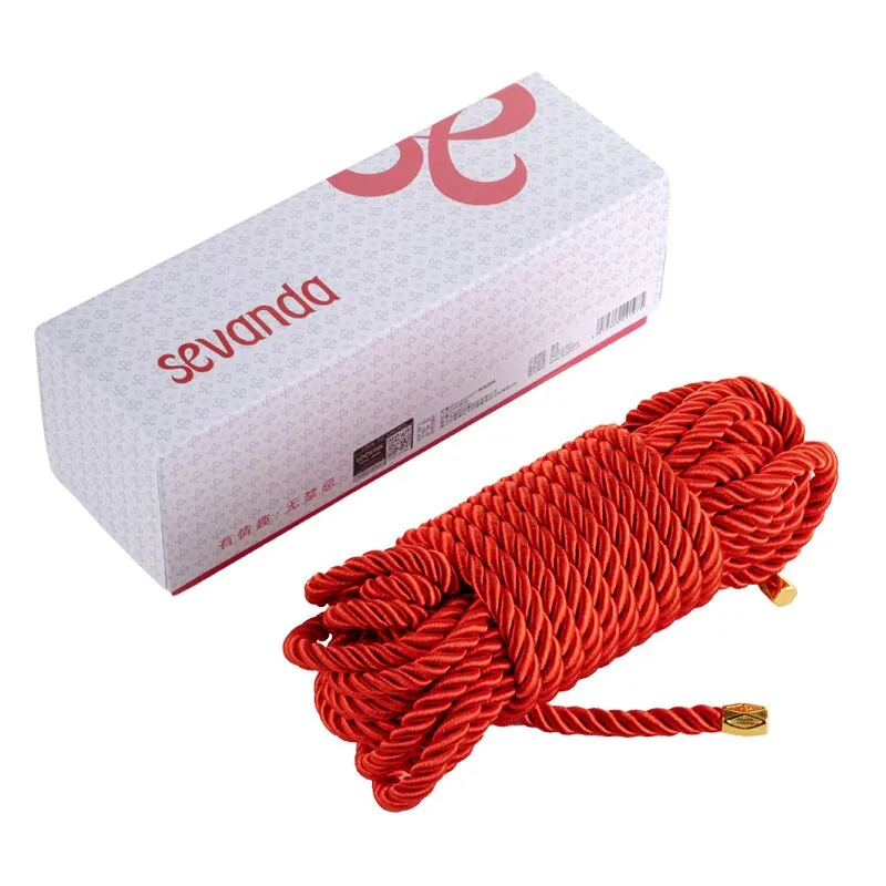 Мотузка для шибарі LOCKINK SEVANDA Shibari Pratice Rope, червона, 8 м