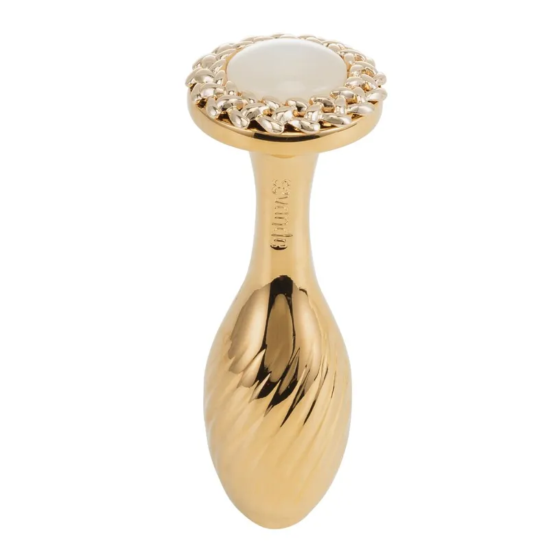 Металева анальна пробка LOCKINK SEVANDA Pearl Pear-shape Anal Plug зі штучною перлиною