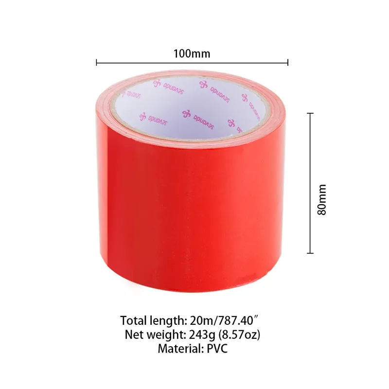Скотч для бондажу LOCKINK SEVANDA Electrostatic Tape, червоний, 16 м