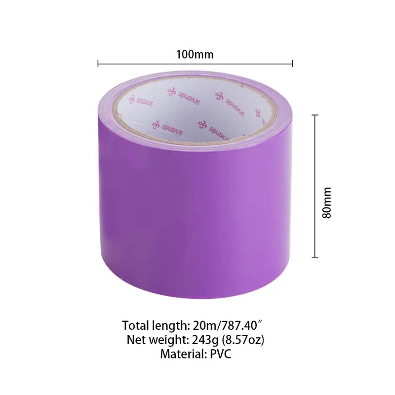 Скотч для бондажу LOCKINK SEVANDA Electrostatic Tape, фіолетовий, 16 м
