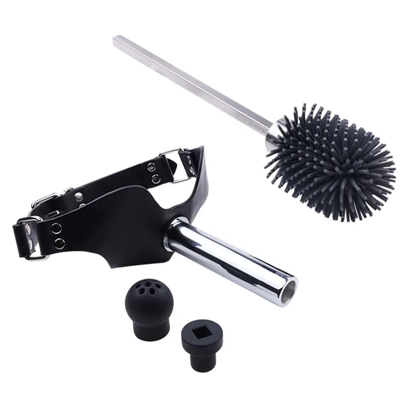 Набір для домінування LOCKINK SEVANDA Objectification Bathroom Set, маска та 4 насадки