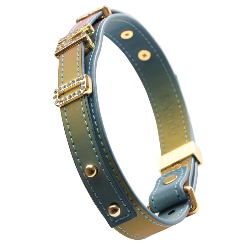 Нашийник LOCKINK Multi-color DIY Alphabet Collar, мультиколір, штучна шкіра