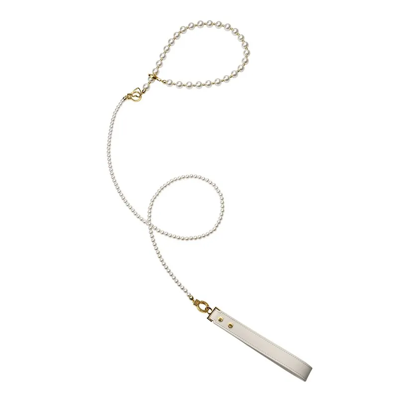 Перлинний набір для фіксації LOCKINK Pearl Bondage & Restraint Set, наручники, поножі, повідець