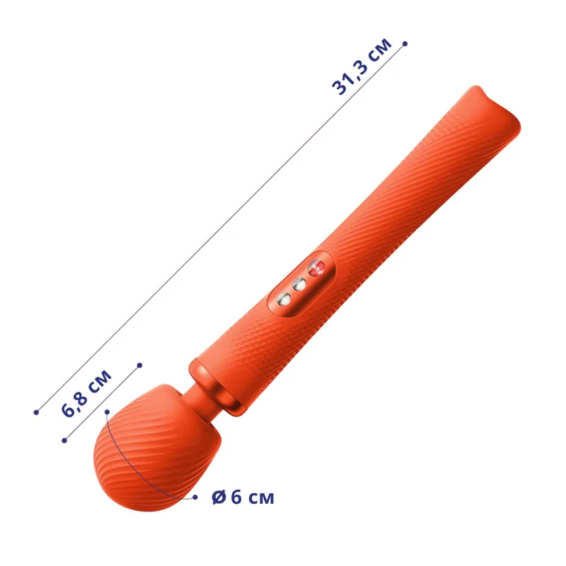 Вібромасажер Fun Factory VIM Vibrating Wand sunrise orange