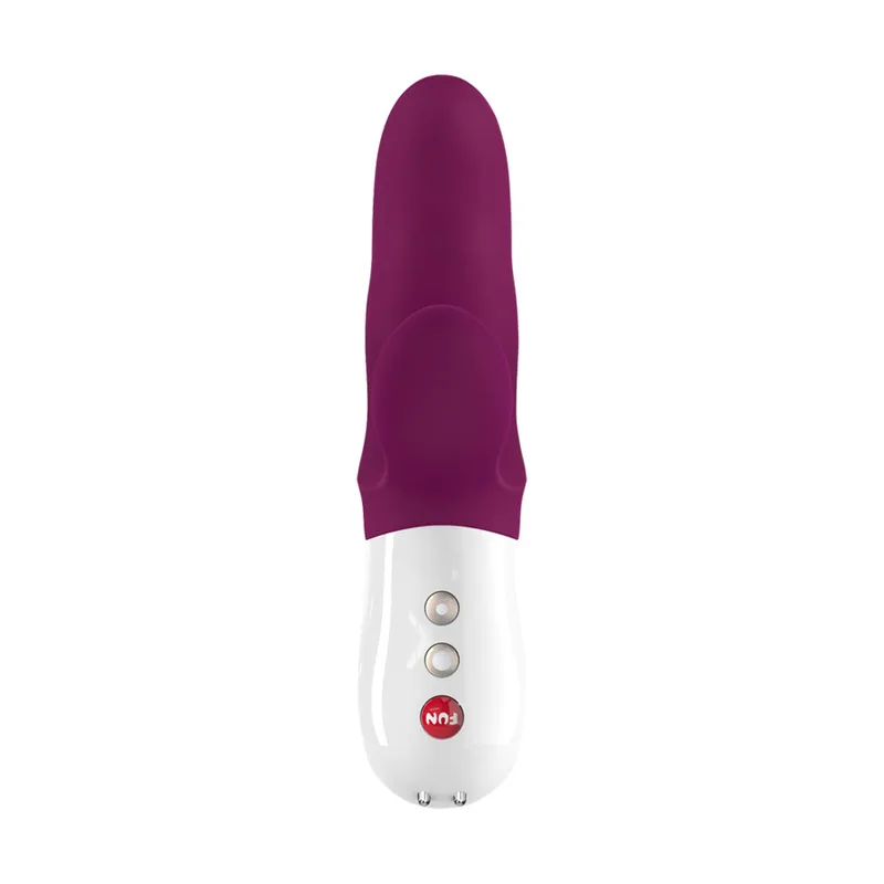 Вібратор-кролик Fun Factory MISS BI grape/white, 2 незалежні мотори, діаметр 4,2 см