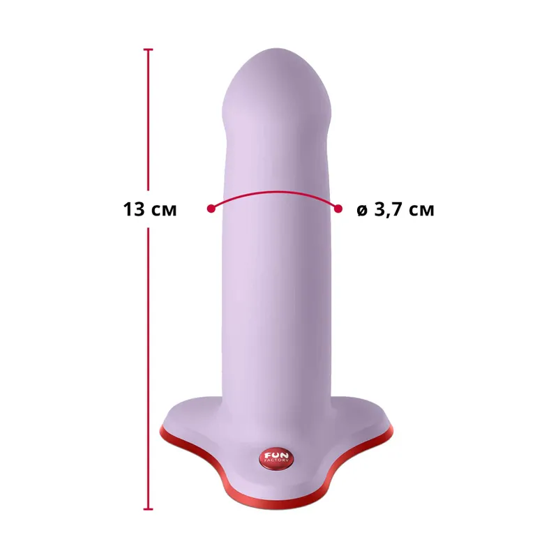 Фалоімітатор Fun Factory AMOR, бузковий, довжина 14,6 см, діаметр 3,7 см