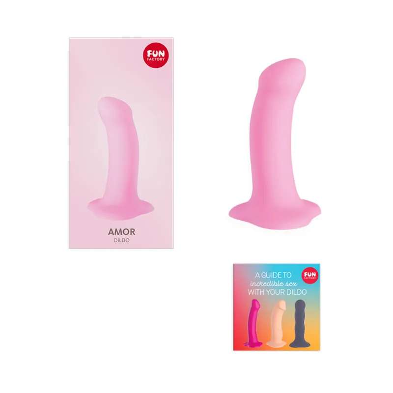 Фалоімітатор Fun Factory AMOR, рожевий, довжина 14,6 см, діаметр 3,7 см