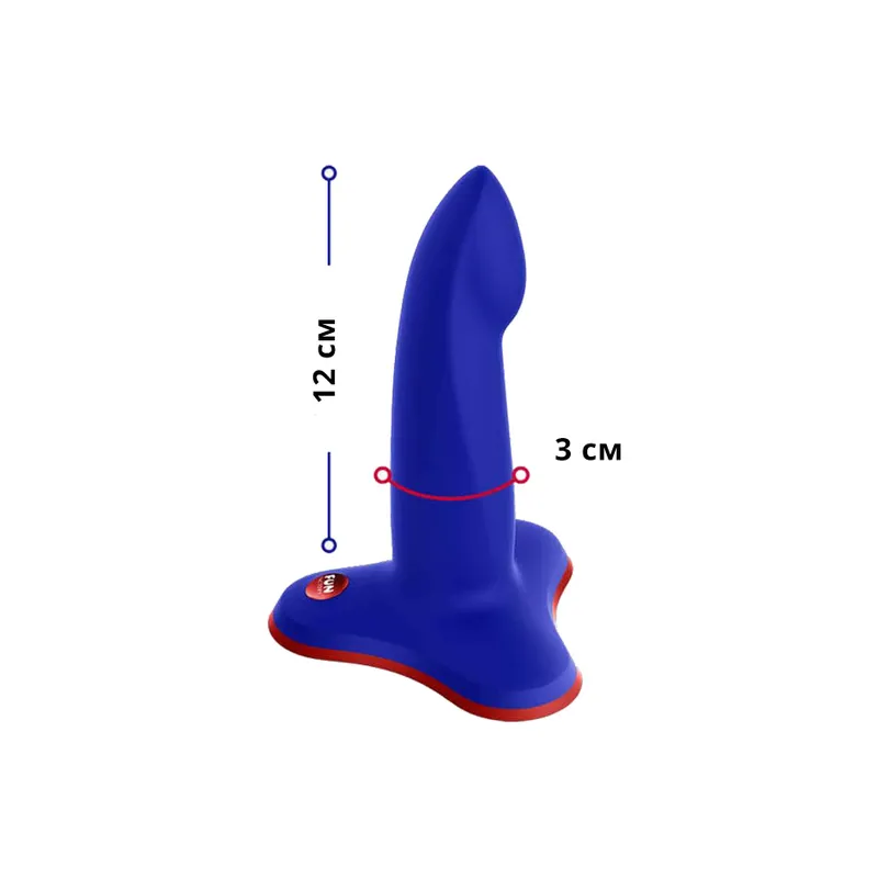 Фалоімітатор Fun Factory LIMBA FLEX S, синій, гнучкий, з ефектом пам'яті