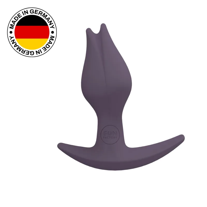 Анальна пробка Fun Factory BOOTIE FEM, фіолетова, у вигляді бутона, діаметр 2,9 см