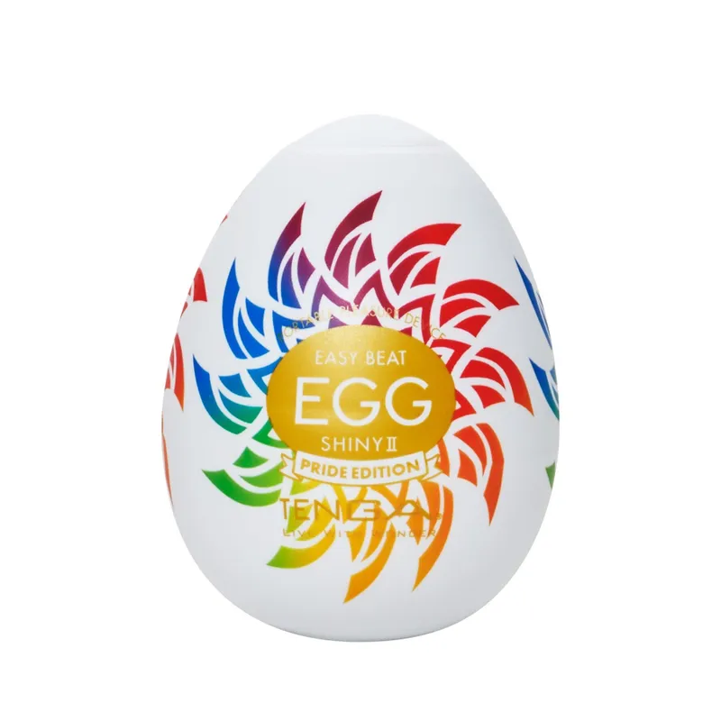 Мастурбатор-яйце Tenga Egg Shiny II Pride Edition, щільний TPE