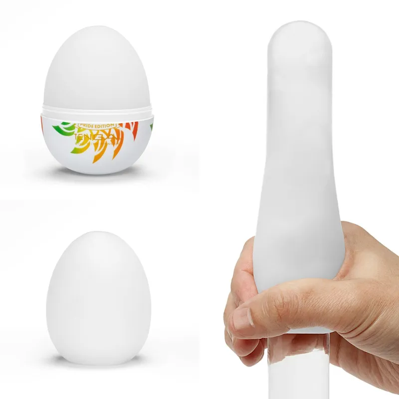 Мастурбатор-яйце Tenga Egg Shiny II Pride Edition, щільний TPE