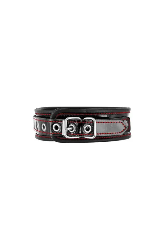 Нашийник із натуральної шкіри Fetish Tentation Premium Patent leather choker