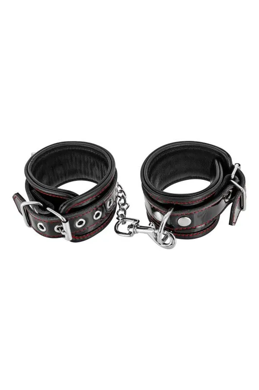 Наручники Fetish Tentation Premium Patent Leather Handcuffs зі знімним ланцюжком