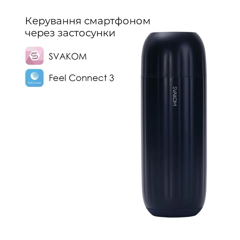 Смарт-мастурбатор Svakom Sam Neo 2 Pro з вібрацією, всмоктуванням та підігрівом до 38 °C