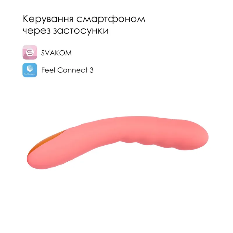 Смарт-вібратор з пульсацією Svakom Ava Neo Peach Pink