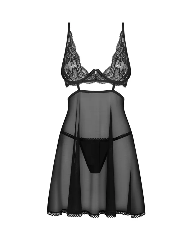 Бебі-дол Obsessive Nutris babydoll & thong, XS/S