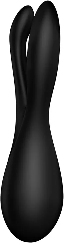 Кліторальний вібратор Satisfyer Threesome 2 Black, 3 гнучкі пальчики, 3 мотори