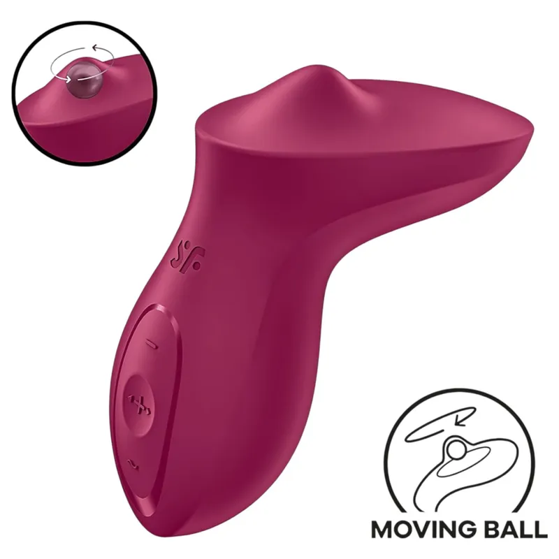 Вібратор для клітора Satisfyer Exciterrr Berry з перлинною стимуляцією, 2 мотори