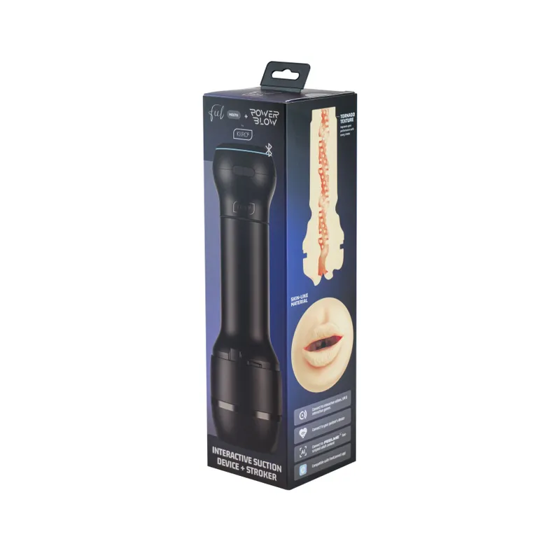 Мастурбатор-ротик Kiiroo Feel Mouth з інтерактивною насадкою PowerBlow Combo Set