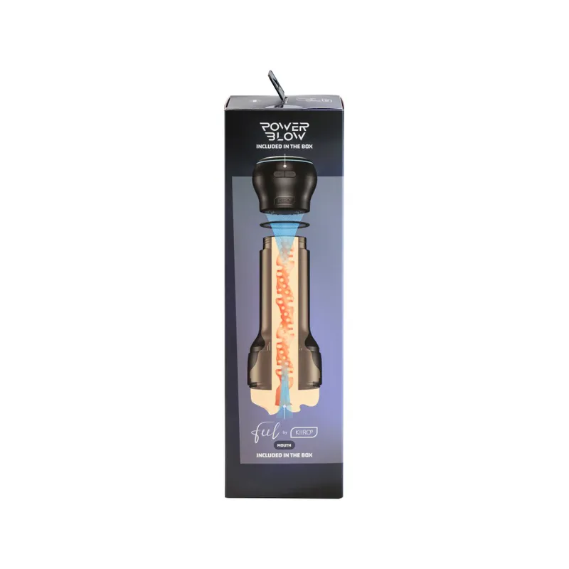 Мастурбатор-ротик Kiiroo Feel Mouth з інтерактивною насадкою PowerBlow Combo Set