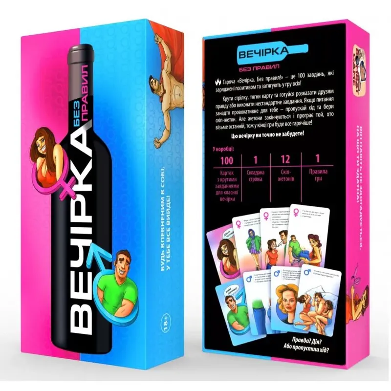 Гра для вечірки «Вечірка. Без правил» від Bombat Game (Україна)