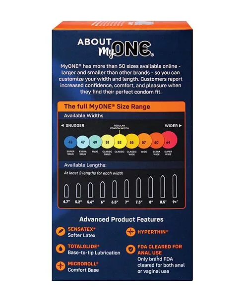 Презервативи MyONE Extra Wide, 10 шт, ONE (США)