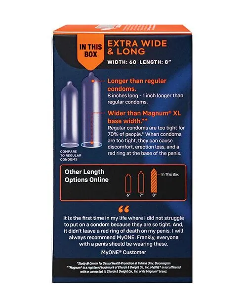 Презервативи MyONE Extra Wide & Long, 10 шт, ONE (США)