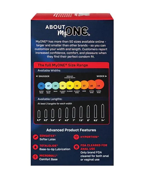 Презервативи MyONE Super Wide & Long, 10 шт, ONE (США)