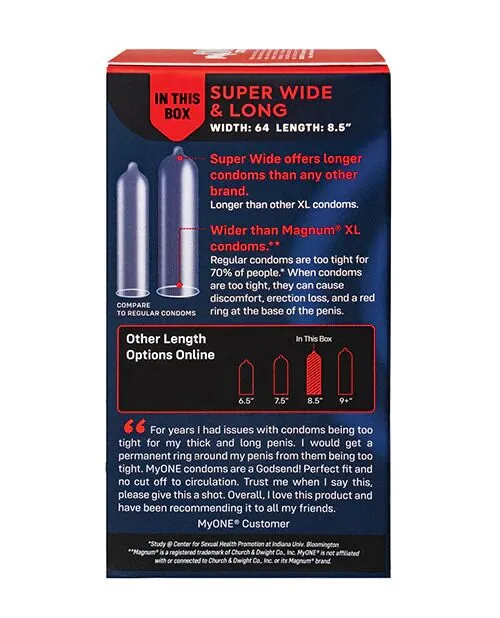 Презервативи MyONE Super Wide & Long, 10 шт, ONE (США)