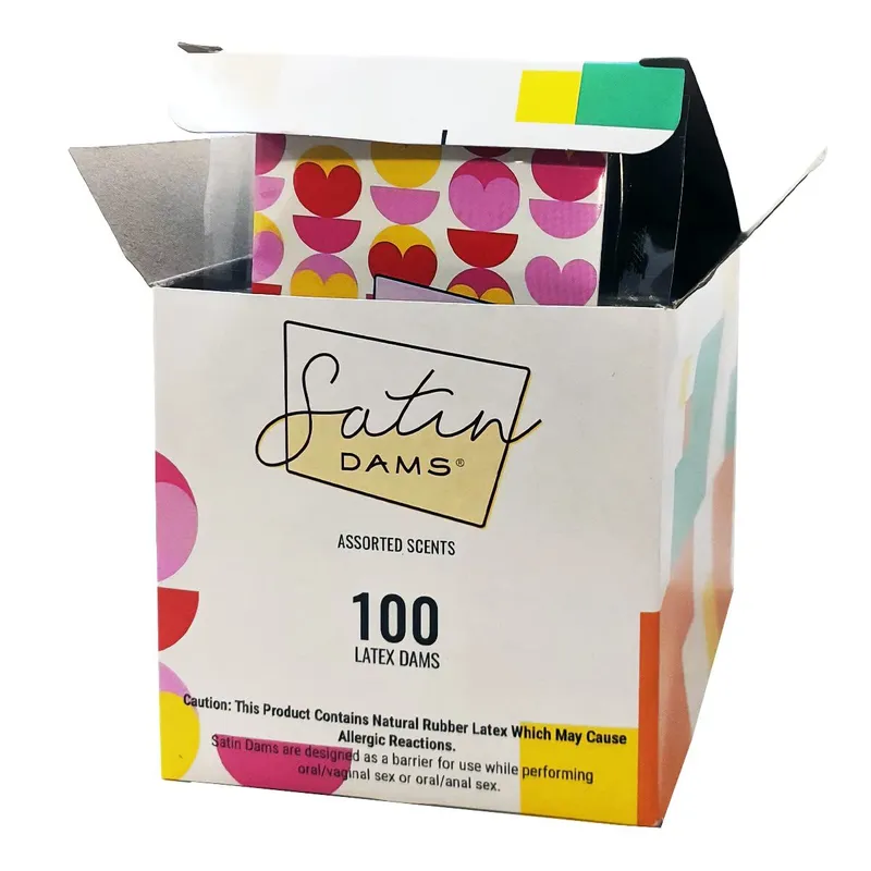 Набір латексних серветок ONE Satin Dams Assorted, 100 шт