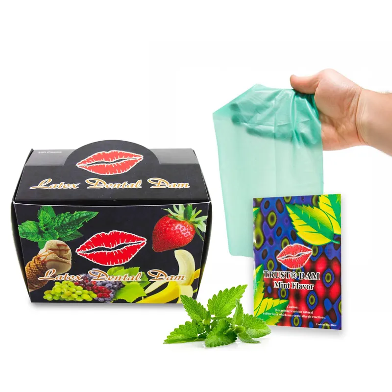 Латексні серветки ONE Latex Dental Dams Mint, 100 шт